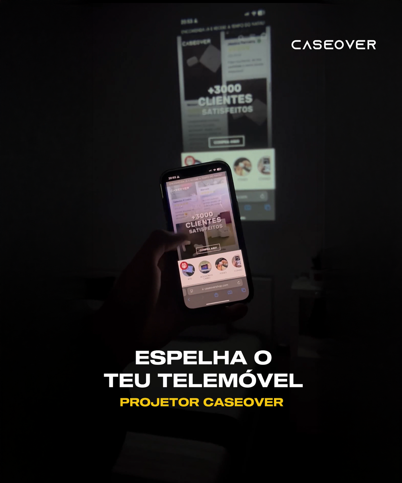 [PACK] Projetor Retro CASEOVER + Comandos Oferta