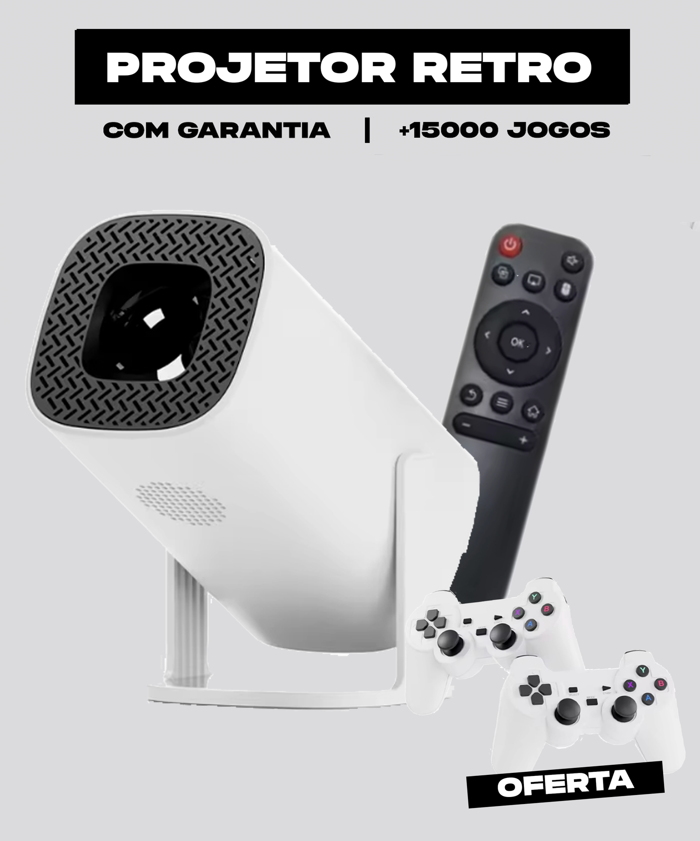 [PACK] Projetor Retro CASEOVER + Comandos Oferta