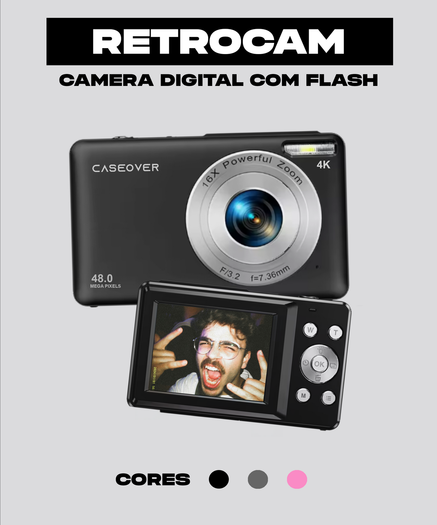 CaseCam CASEOVER (Câmera Digital)